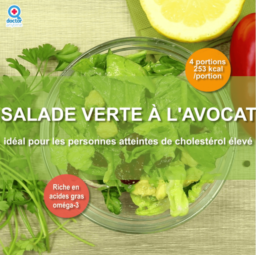 salade à l'avocat